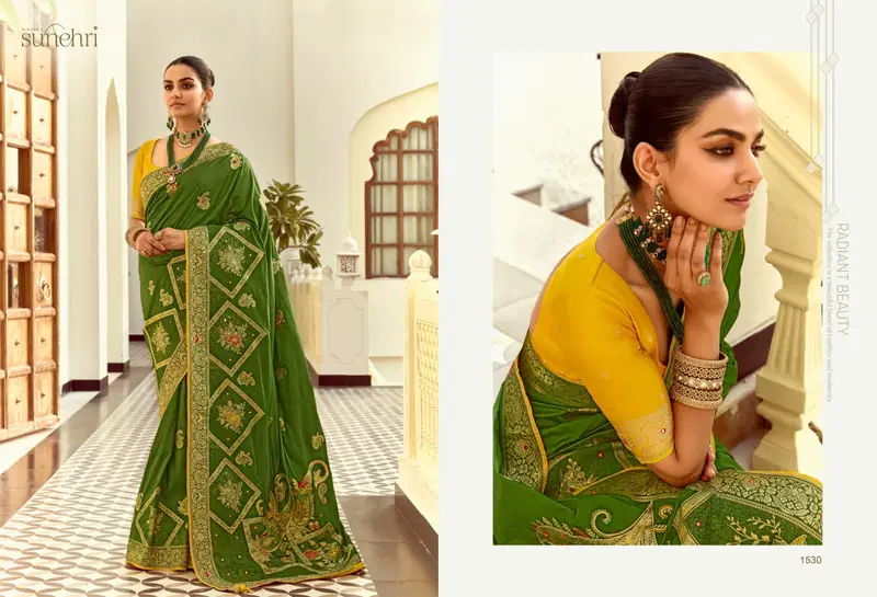 Alankar By Kimora Dola Silk Wedding Wear Saree Wholesale Market In Surat